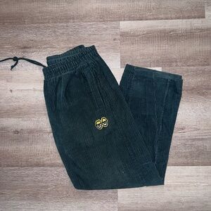 Krooked Skateboards Eyes Corduroy Pants - Green